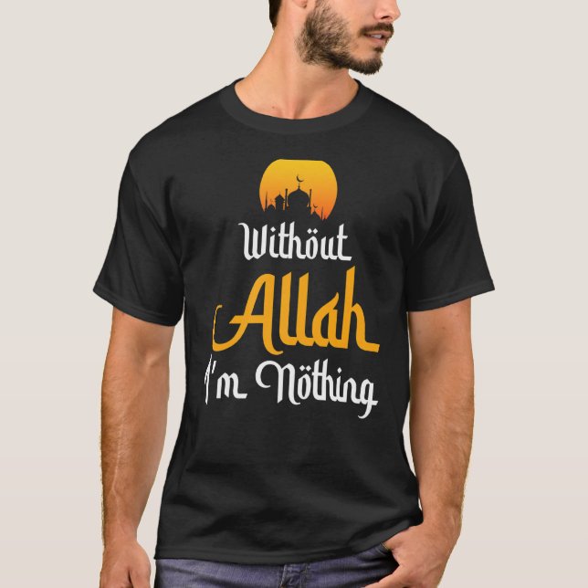 Camiseta Sem Alá não sou muçulmano islâmico (Frente)