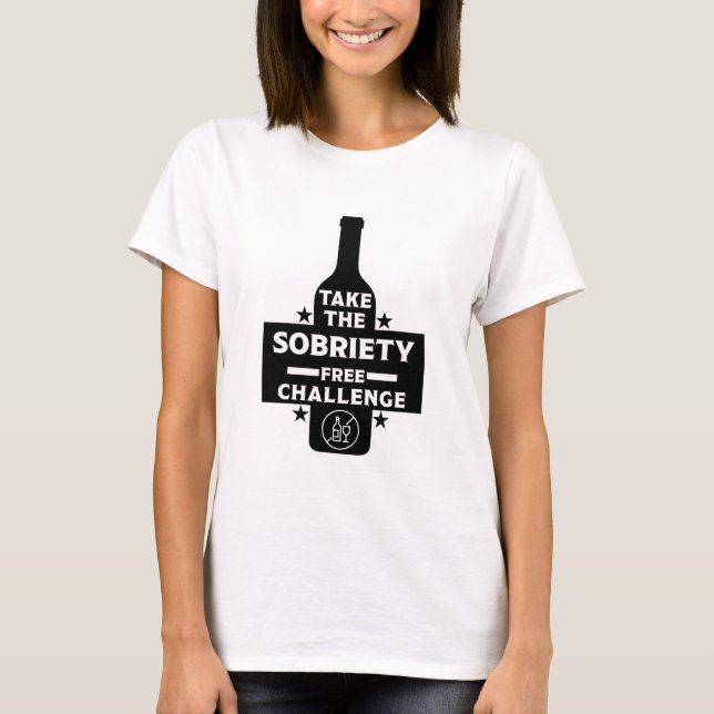 Camiseta Sem Álcool E Sóbrio (Frente)