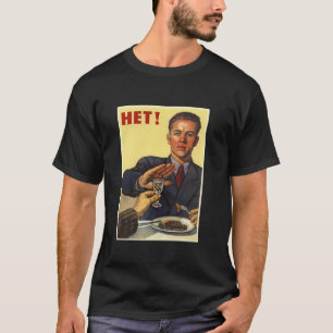 Camiseta Sem álcool União Soviética URSS Poster vintage Sob