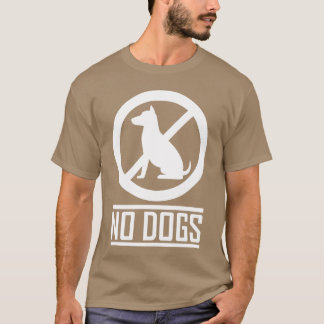 Camiseta Sem amigos de presentes de cães