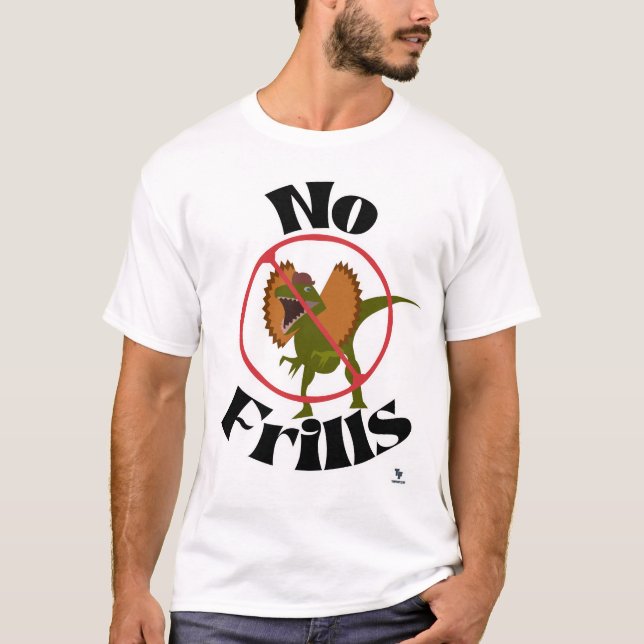 Camiseta Sem Amigos Dinossauro Diversão de Cartoon Jurassic (Frente)