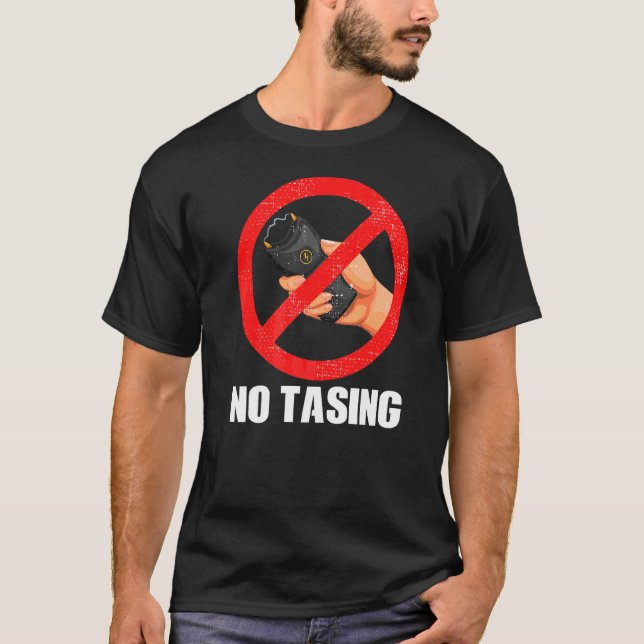 Camiseta Sem Apertar Taser Elétrica (Frente)