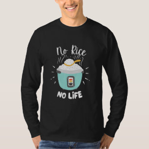 Camiseta Sem Arroz Sem Vida Arroz Comida Chinesa Asiática