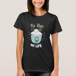 Camiseta Sem Arroz Sem Vida Arroz Comida Chinesa Asiática