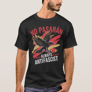 Camiseta Sem Ativista Político Antifascista Pasaran Liberda