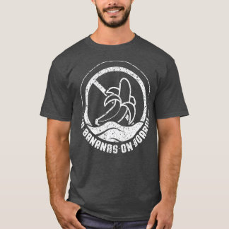 Camiseta Sem Bananas No Presente De Pontoon De Barco Engraç