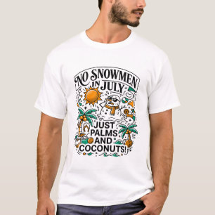 Camiseta Sem Bonecos de Neve Em Julho Palmeiras Cocos
