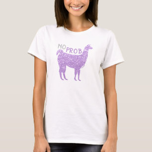 Camiseta Sem brilho Roxo Prob Llama