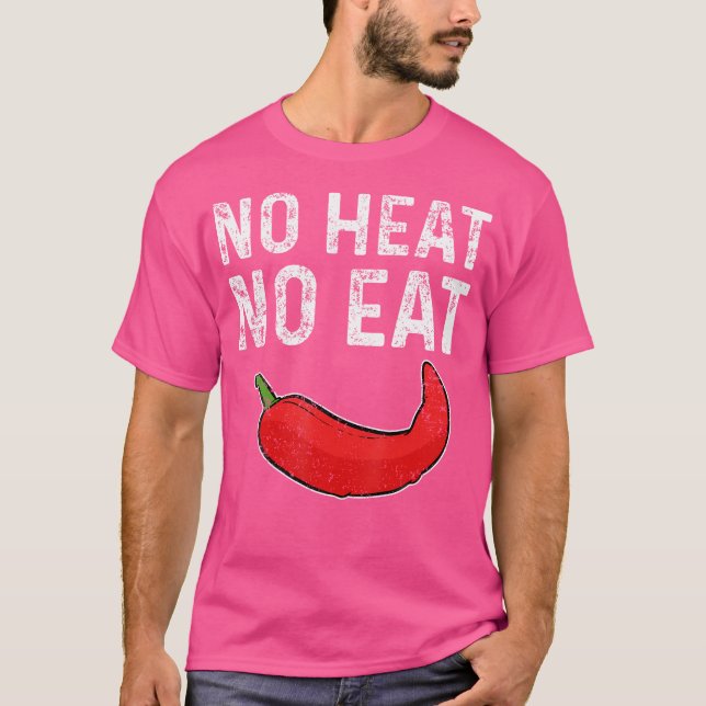 Camiseta Sem Calor Sem Comida Peperoni Afiado Pimenta Verme (Frente)