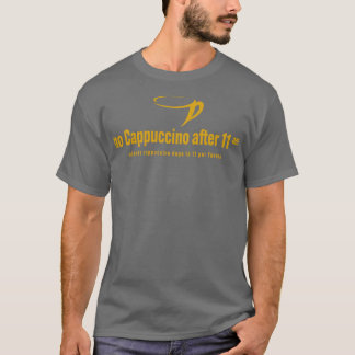 Camiseta sem cappucccino após