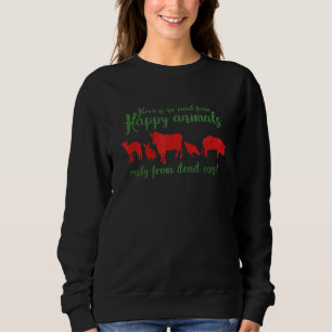 Camiseta Sem Carne De Animais Felizes Vegetais Vegan