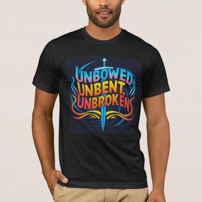 Camiseta Sem casca, não curvado, não quebrado (Frente)