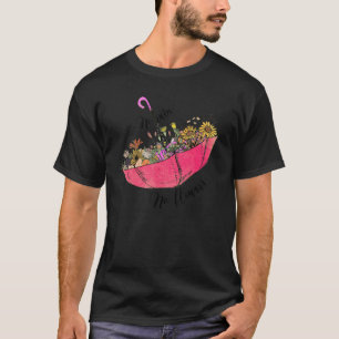 Camiseta Sem Chuva Sem Flores Retro Flores Selvagens Saúde