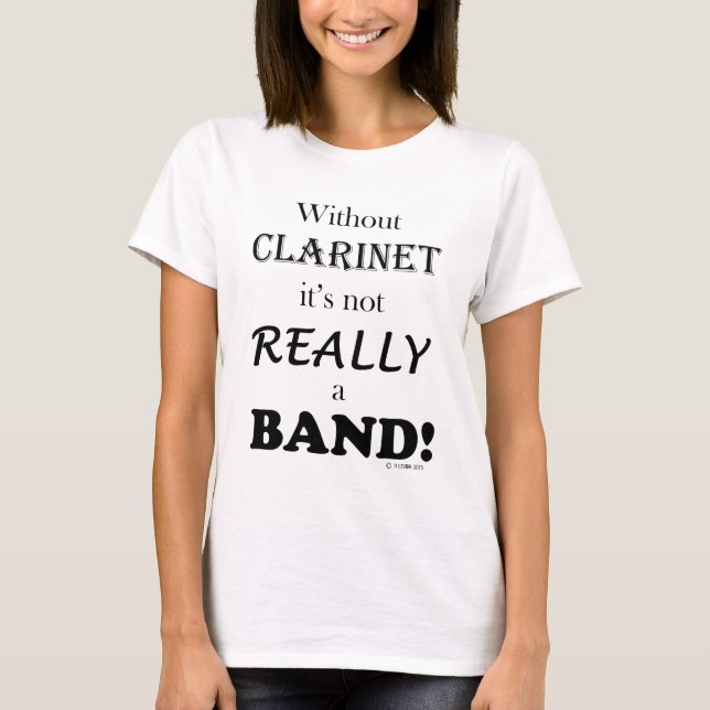 Camiseta Sem clarinete - banda (Frente)