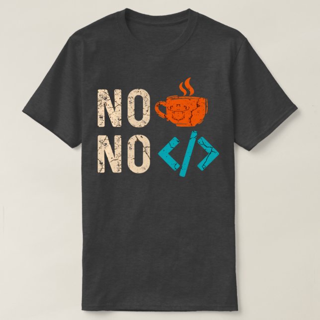 Camiseta Sem Coffee Sem Código1 (Frente do Design)