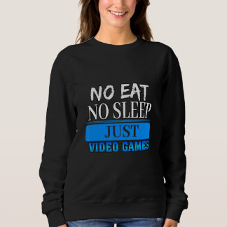 Camiseta Sem Comer Sem Dormir Apenas Video games Citação De