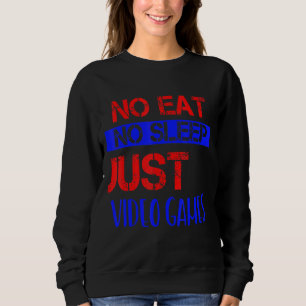 Camiseta Sem Comer Sem Dormir Apenas Video games Humor