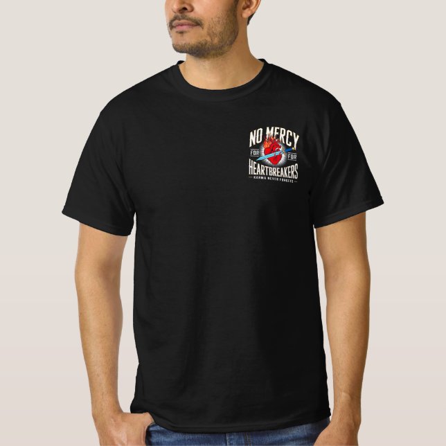 Camiseta Sem Compaixão para Disparadores Cardíacos - Tatuag (Frente)