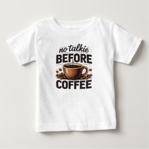 Camiseta Sem Conversa Antes do Café – Amante de Café Retrô 