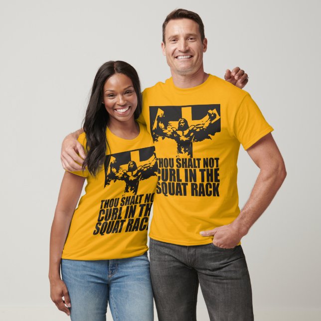 Camiseta Sem Curling No Rack Quadrado (Unissex)