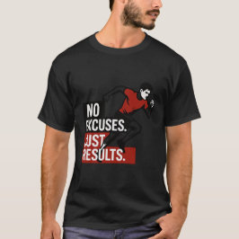 Camiseta Sem desculpas, corredor de Malhação motivacional d