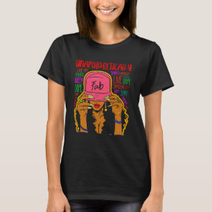 Camiseta Sem desculpas, dope magia negra de menina melanina