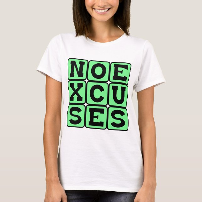 Camiseta Sem Desculpas, Meme da Internet (Frente)