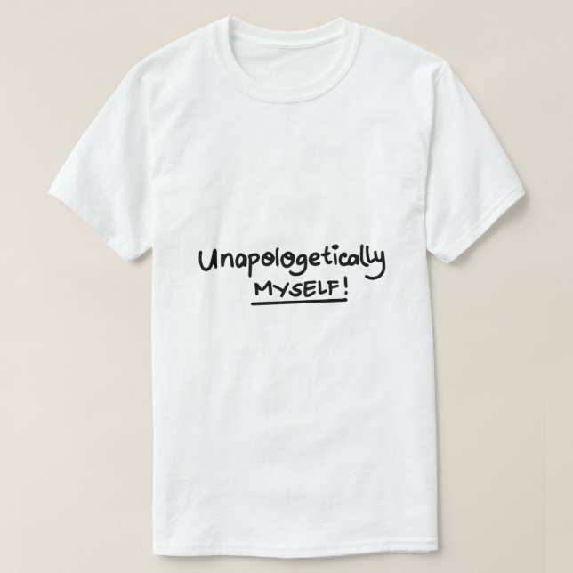 Camiseta Sem Desculpas – Tipografia de Empoderamento (Frente do Design)