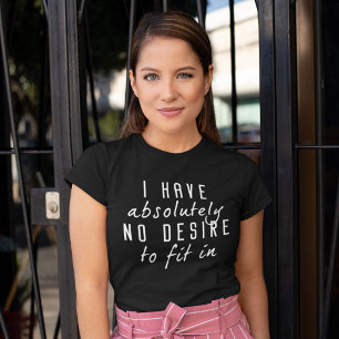 Camiseta Sem Desejo De Ajustado