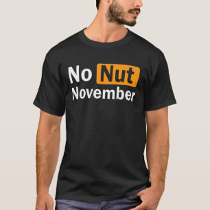 Camiseta Sem Design de desafio de novembro