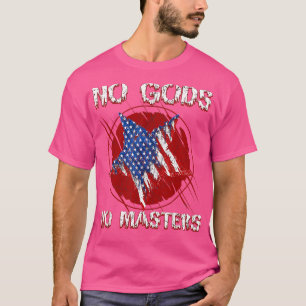 Camiseta Sem Deuses Nenhum Mestrado Anarquista Ateísta Volu