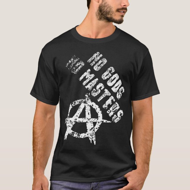 Camiseta Sem Deuses Sem Anarquia de Mestrados (Frente)