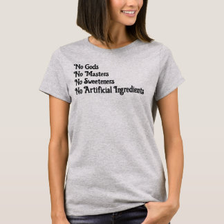 Camiseta Sem deuses, sem Mestrados, também, algumas outras 