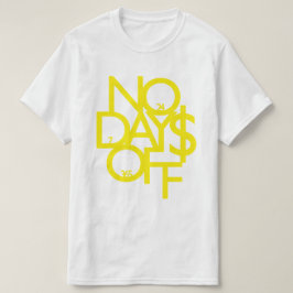 Camiseta Sem Dias de Branco/Amarelo