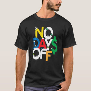 Camiseta Sem Dias de Roupas e Artes Coloridas Sem Dias de B