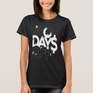 Camiseta Sem dias de roupas e engrenagens castanho-claro e 
