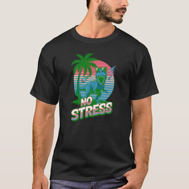 Camiseta Sem Dinossauro de Estresse (Frente)