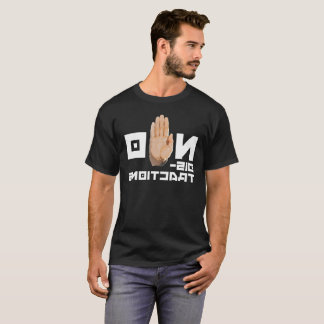 Camiseta SEM distrações! legal legível através de um espelh