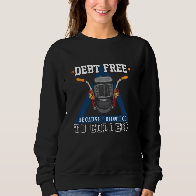Camiseta Sem Dívida Porque Eu Fui Para A Faculdade Para Um (Frente)