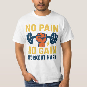 Camiseta Sem Dor Sem Ganho – Design Motivacional de Fitness