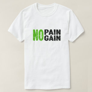 Camiseta Sem Dor, Sem Ganho, Gym, Malhação