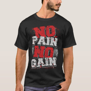 Camiseta Sem Dor Sem Ganho Malhação De Construção De Carroç