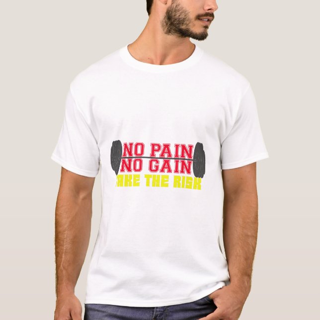 Camiseta Sem Dor Sem Ganho Motivação Malhação (Frente)