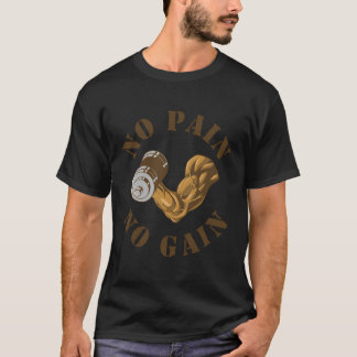 Camiseta Sem Dor Sem Ganho Treinamento de Malhação de Worko