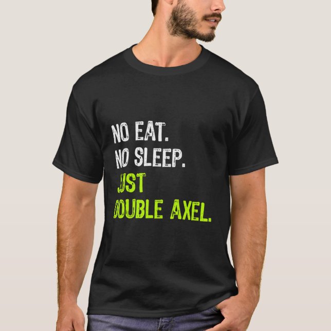 Camiseta Sem Dormir Apenas Duplo Eixo Repetir Presente De P (Frente)