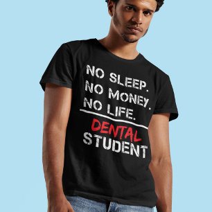Camiseta Sem dormir Sem dinheiro Sem vida Dom de estudante 