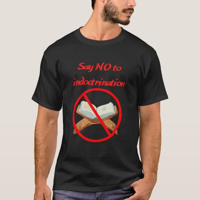 Camiseta Sem doutrinação religiosa (Frente)