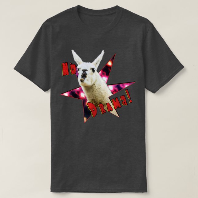Camiseta Sem Drama Llama (Frente do Design)