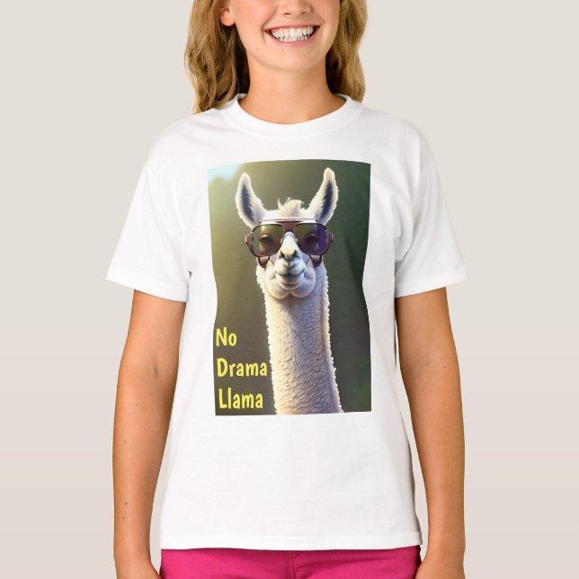 Camiseta Sem Drama Llama (Frente)