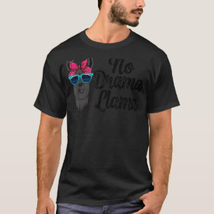 Camiseta Sem Drama Llama Mulheres Llama Amor Animal 2